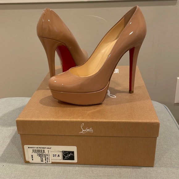 Christian Louboutin Shoes - Christian Louboutin Bianca 120 patent pumps size 37.5